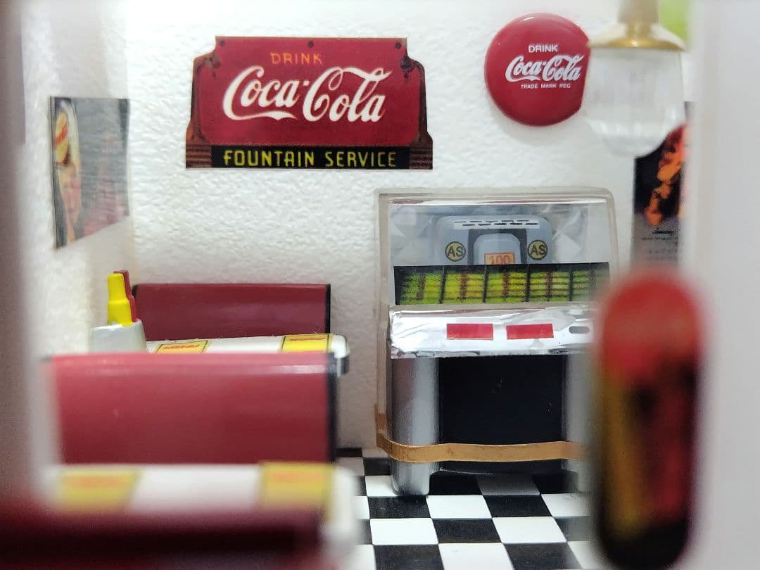 【✿逸品】ダンバリーミント　コカコーラショップ 50‘ダイナー ジオラマ