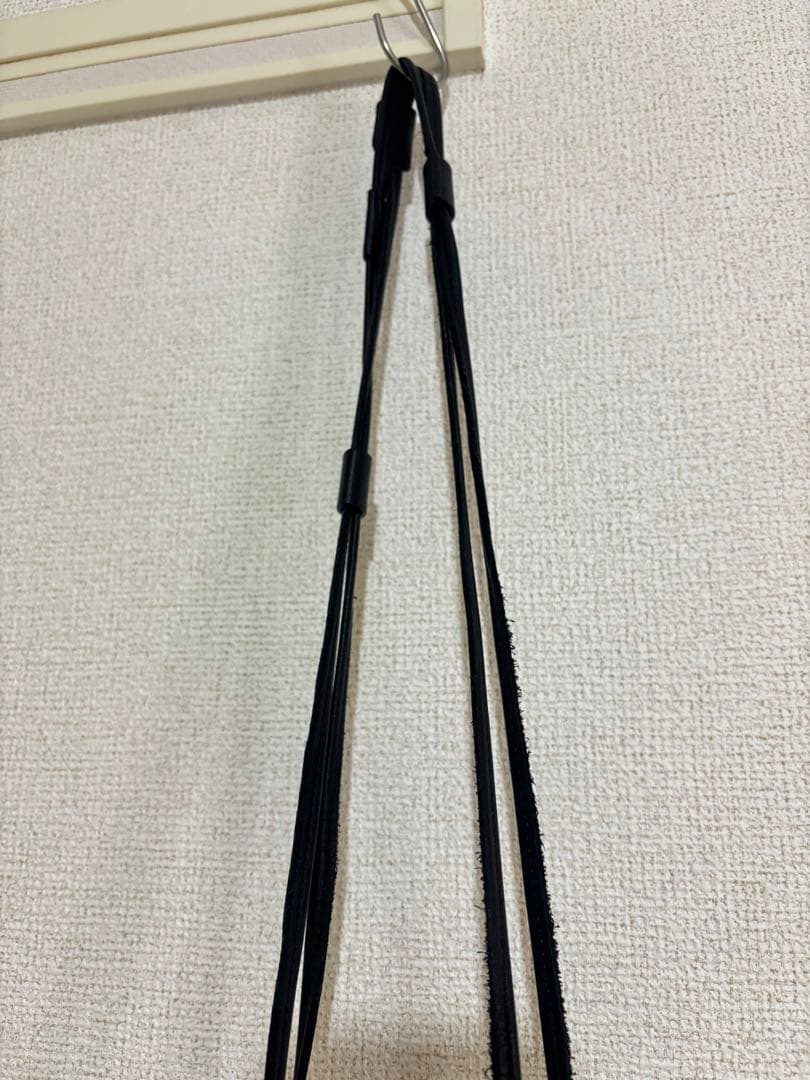 ch!iii bagブラックレザーバッグ 2way スクエアバック　牛革