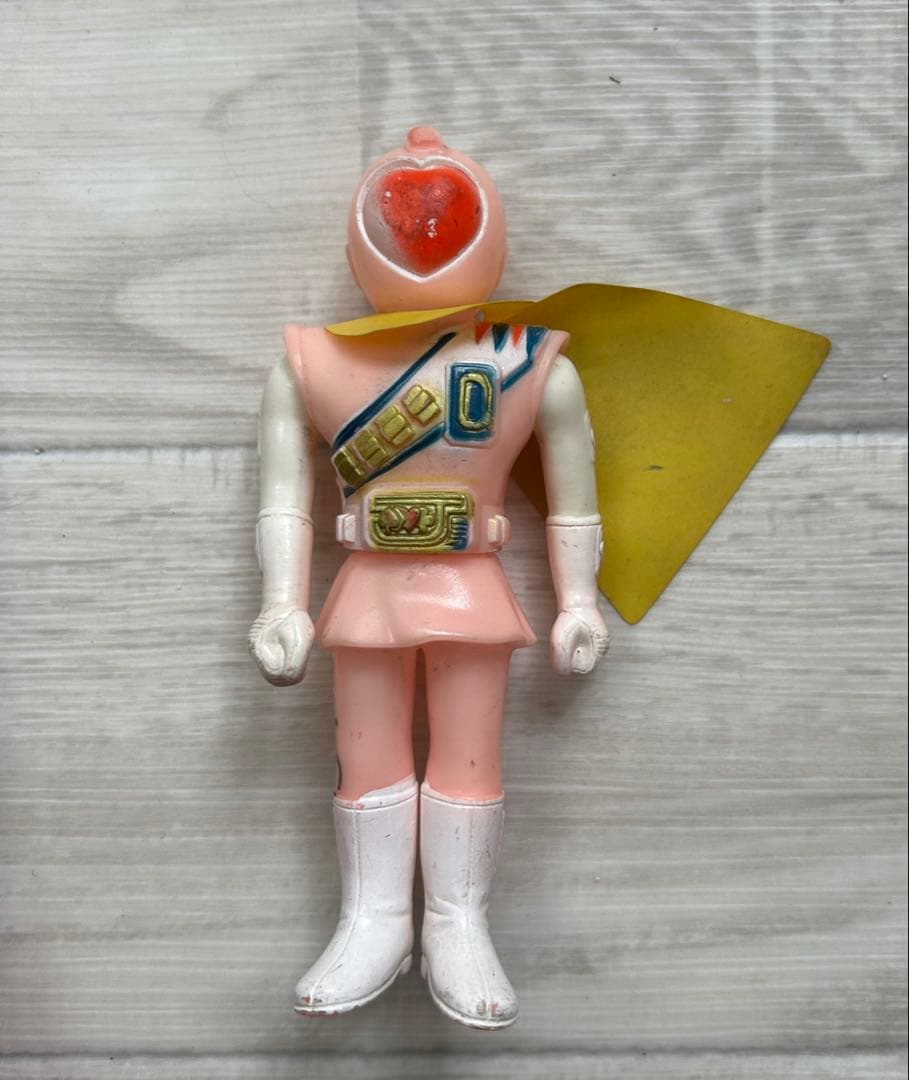 【当時物】マント付き！　ジャッカー電撃隊　ハートクイーン　ソフビ　ポピー
