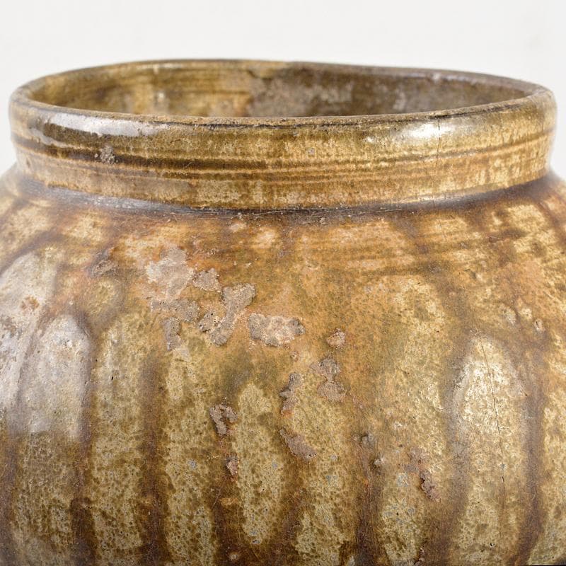 茶道具　韓国陶芸選　伊羅保　水指　箱付　V　R7210B