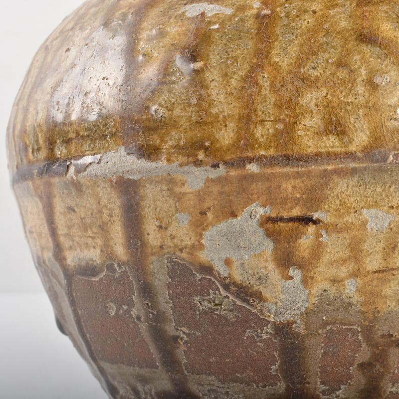 茶道具　韓国陶芸選　伊羅保　水指　箱付　V　R7210B