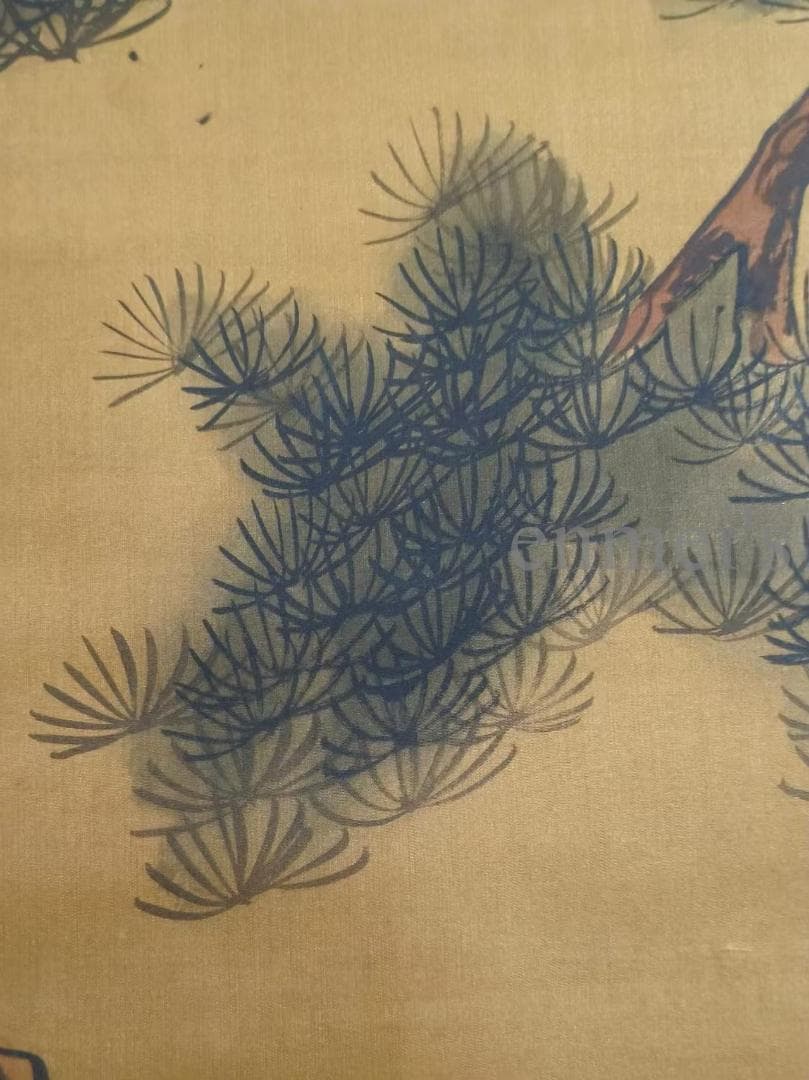 中国古美術 明代 仇英作款 仕女図 水墨画 絹本 肉筆 四尺 中堂画 掛け軸