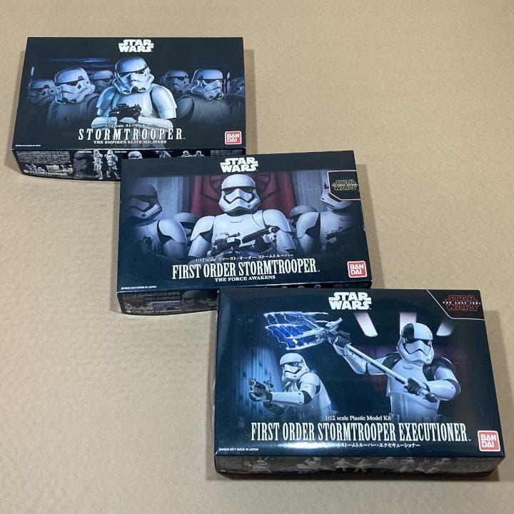 ◆未組立◆バンダイ 1/12 スターウォーズ ストームトルーパー ★3個セット
