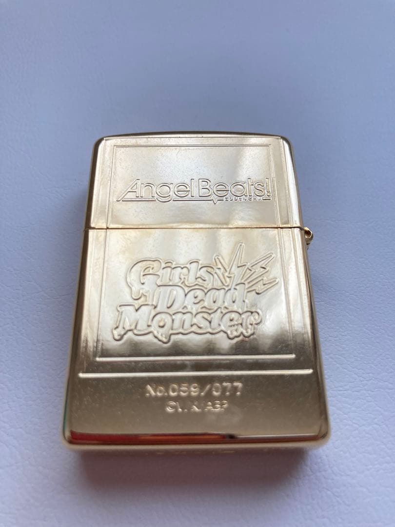【未使用】Angel Beats! zippo ユイ GoldLimIted