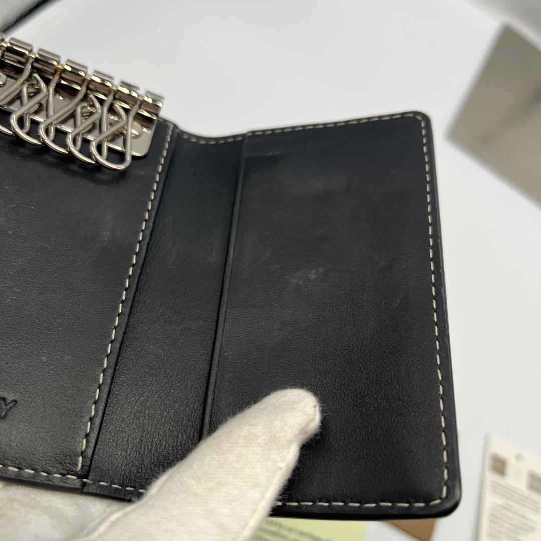 極美品BURBERRY バーバリー ジャイアントチェック 6連 キーケース