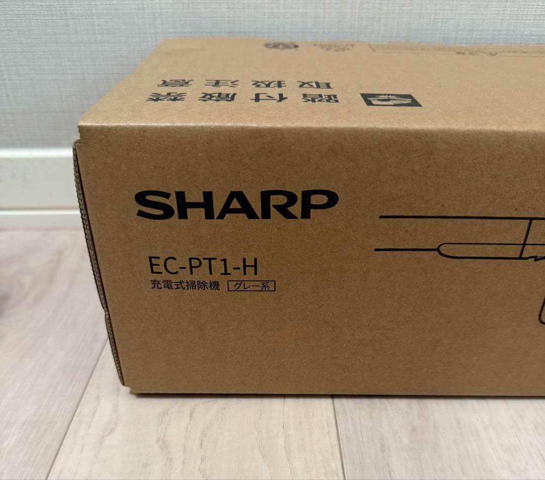 シャープ クリーナー 掃除機 サイクロン式 /コードレス EC-PT1-H