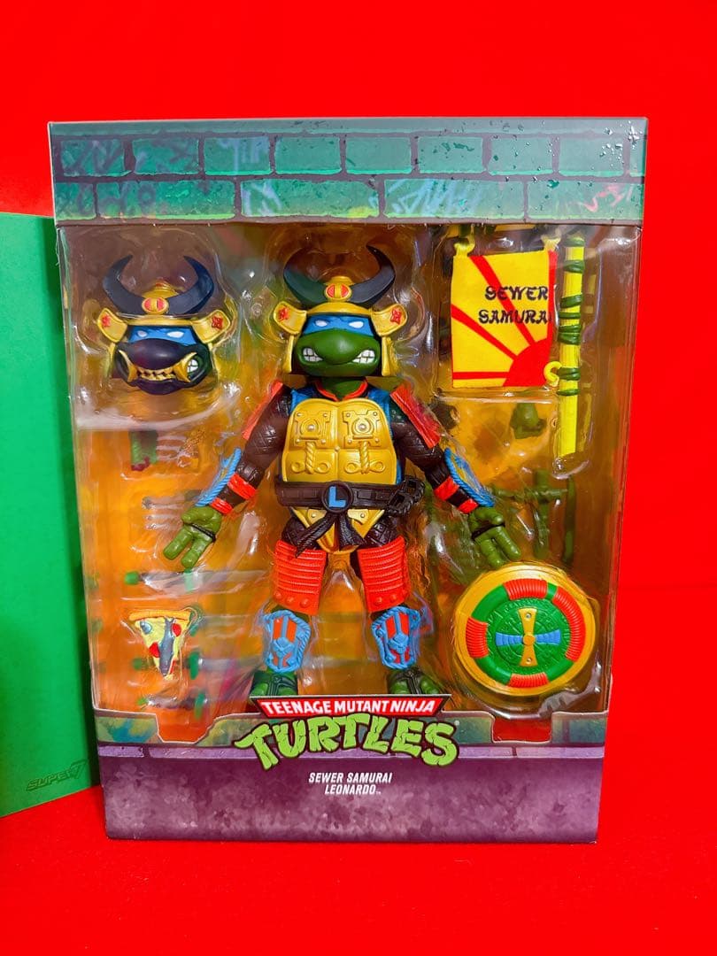 ニコロデオン タートルズ Super 7 サムライレオナルド フィギュア