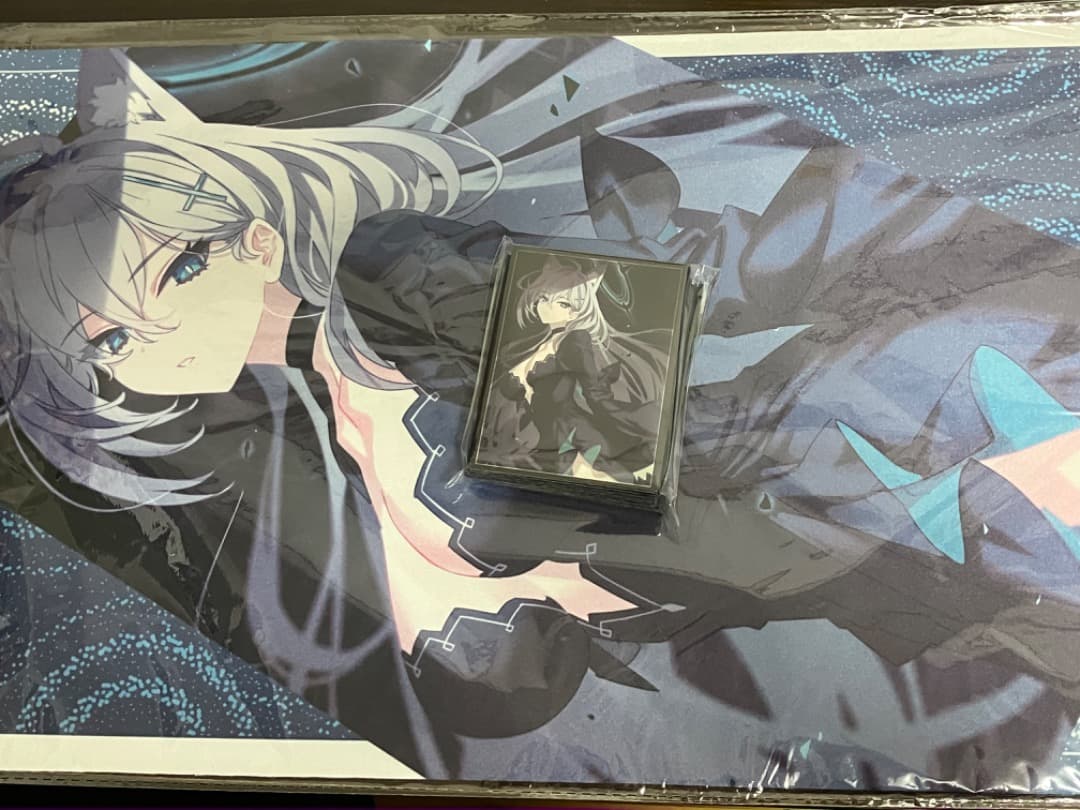 ミッドナイトブルー　スリーブ　プレイマット　シロコテラー