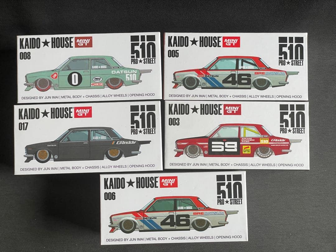 MiniGT KAIDO HOUSE Datsun 510 ミニカー 5台セット