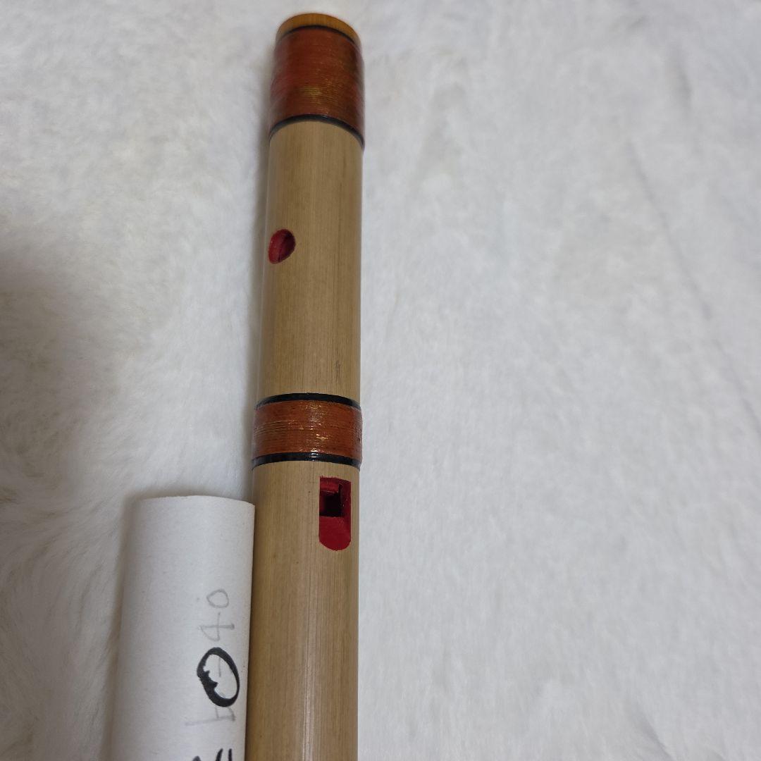 石見神楽を奏でる篠笛　父の手作り　竹製 篠笛 6穴 ナチュラルカラー