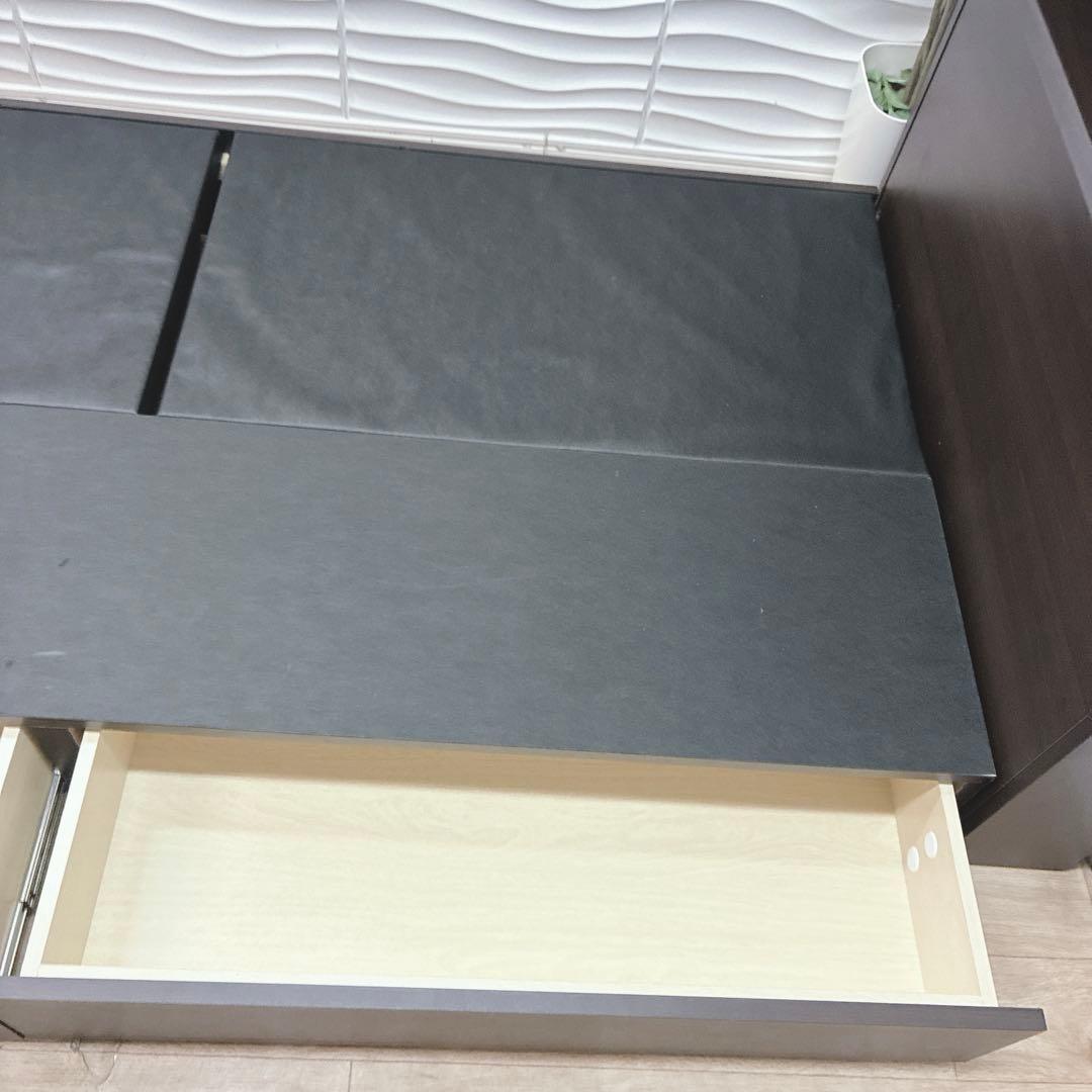 ◇大阪府 神戸市 配達料無料！◇ベッドフレーム◇シングル◇コンセント収納付き◇