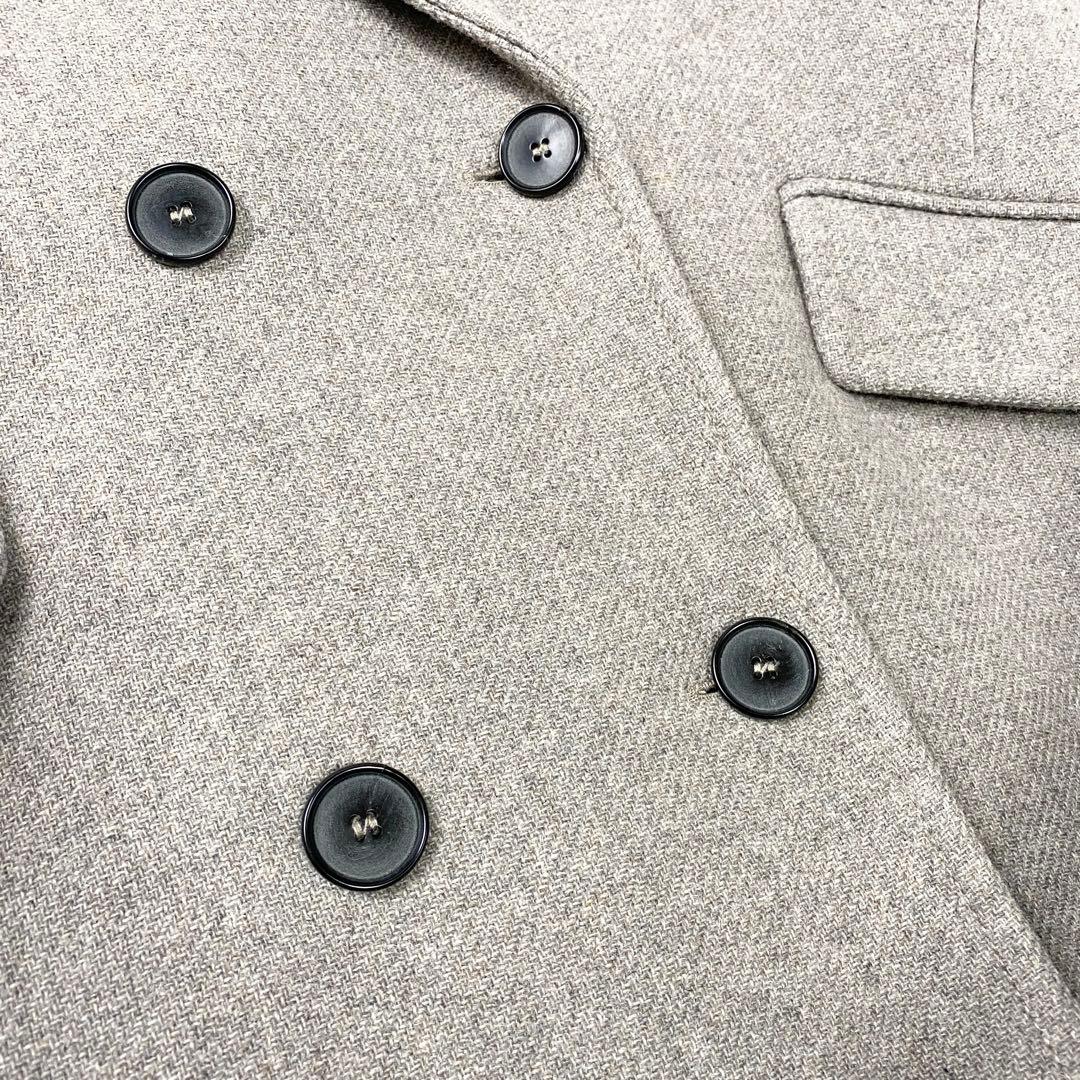 極美品 ザラ MANTECO チェスターコート ダブルブレスト S グレージュ