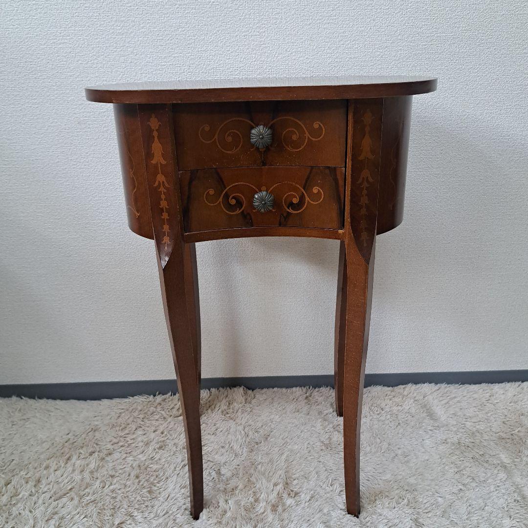 u*1様 ♡象嵌細工 　ロココ調　アンティーク　コンソール♡
