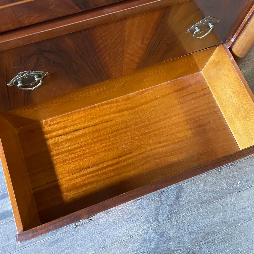 英国アンティーク ライティングビューロー チェスト 鍵付き スペイン家具