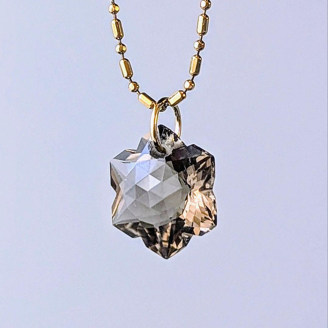 ♢容音♢訳あり♢K18スモーキークォーツ4.5ct チャーム