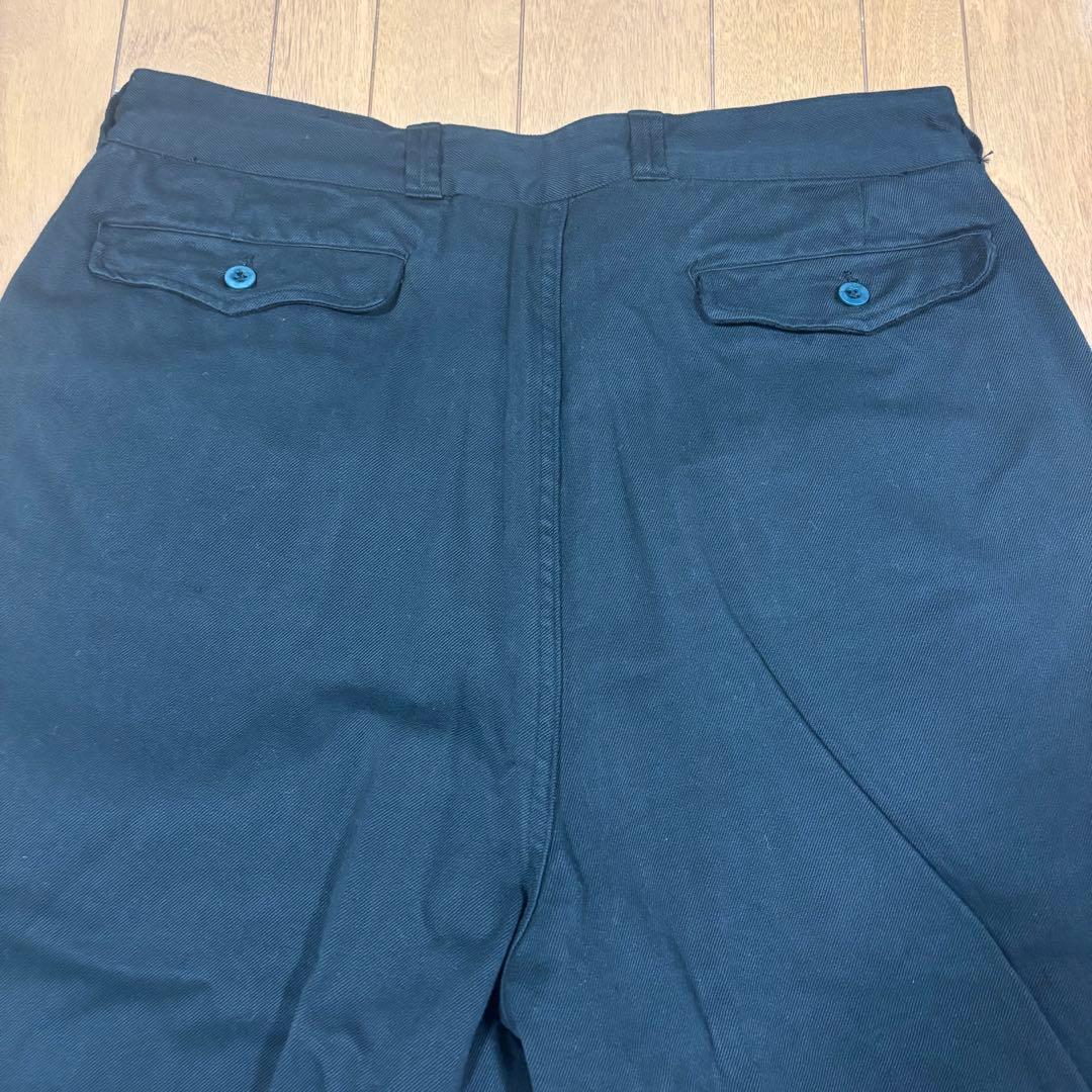 実物 本物 M52チノ パンツ デッドストック 35 フランス軍 黒染め