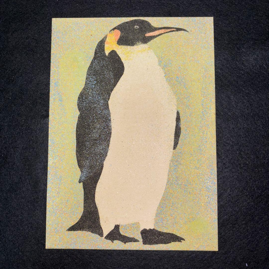 砂絵 ペンギン 絵画 アート作品