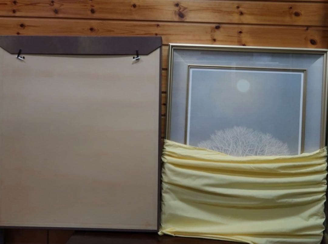 東山魁夷 冬華 絵画 真作 額装 リトグラフ 限定350部 新復刻画