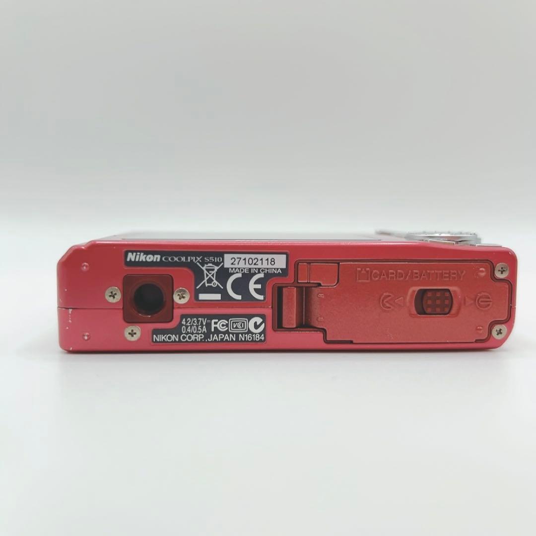 即使用可 SDカード付 Nikon ニコン COOLPIXピンク デジタルカメラ