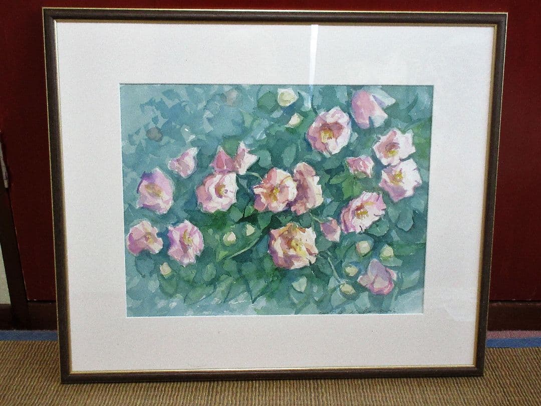 水彩画「椿」