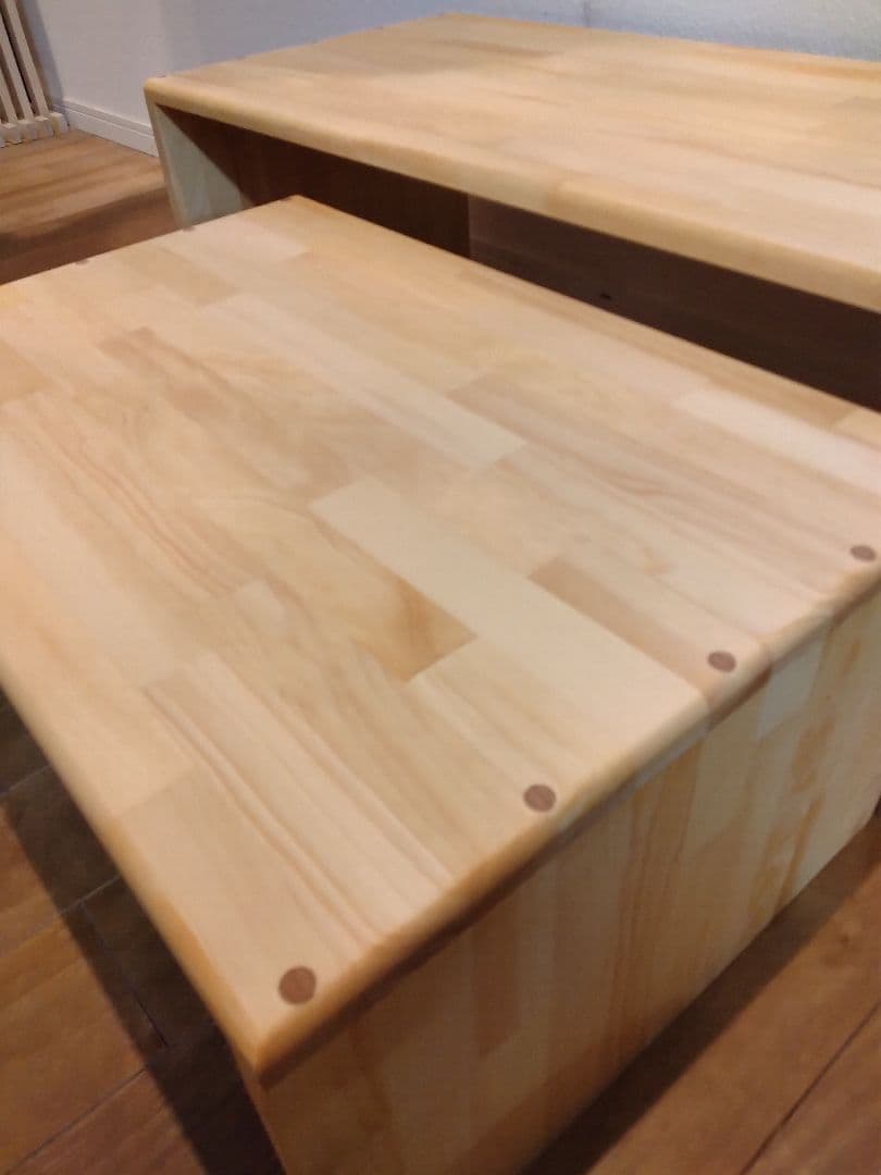 木製　ハンドメイド　オーダー　コの字　ラック　棚　シェルフ　キヌカ　水槽台