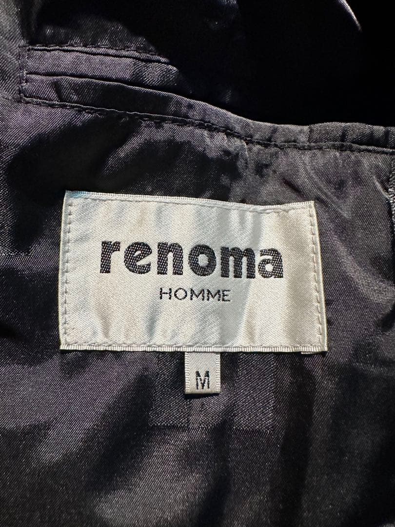 良品！手触り最高！高級レノマオム ラムレザーシングルライダース ジャケット M