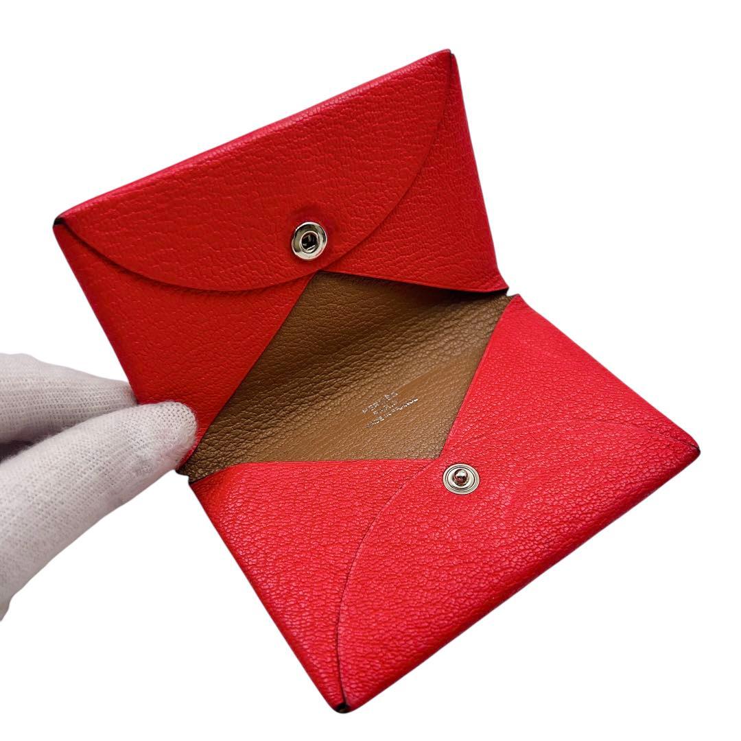 HERMES カルヴィ デュオ カードケース ケース 7161.