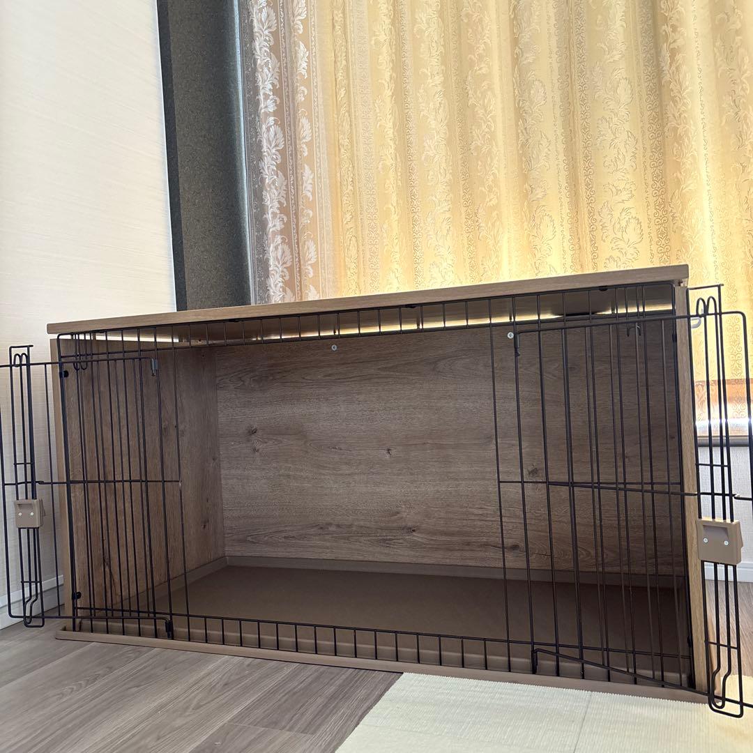 美品　アイリスオーヤマ ペットケージ ナチュラル