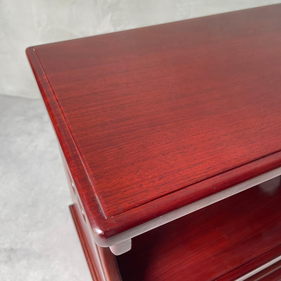 カリモク 唐木家具 和風 電話台 抽斗 引き出し付き サイドボード　小型チェスト