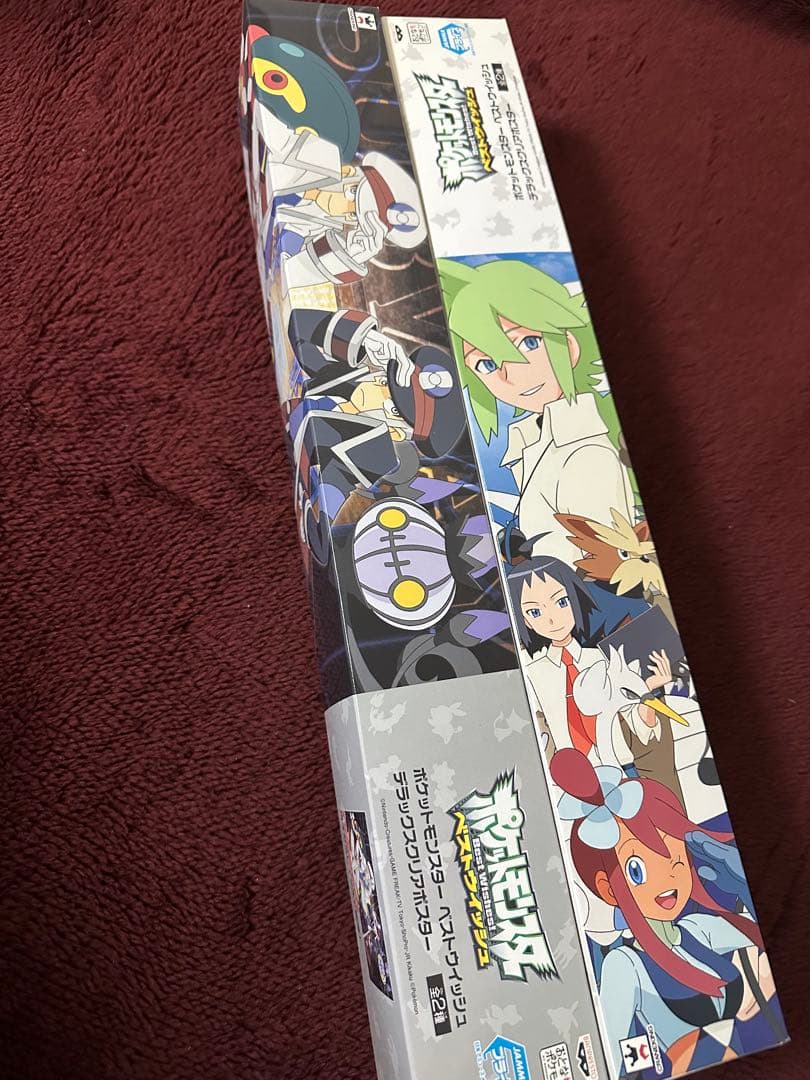【クリアBIGポスター】ポケットモンスター　ベストウィッシュ　ノボリ　クダリ　N