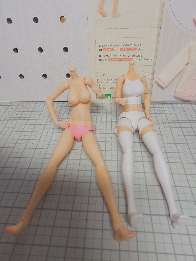コトブキヤ 創彩少女庭園 ドレスアップボディM 塗装済完成品とパーカーセット