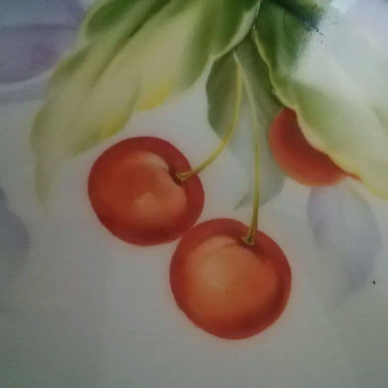 貴重なさくらんぼ絵柄鉢　オールド東洋陶器　東洋陶器　TOYOTOKI