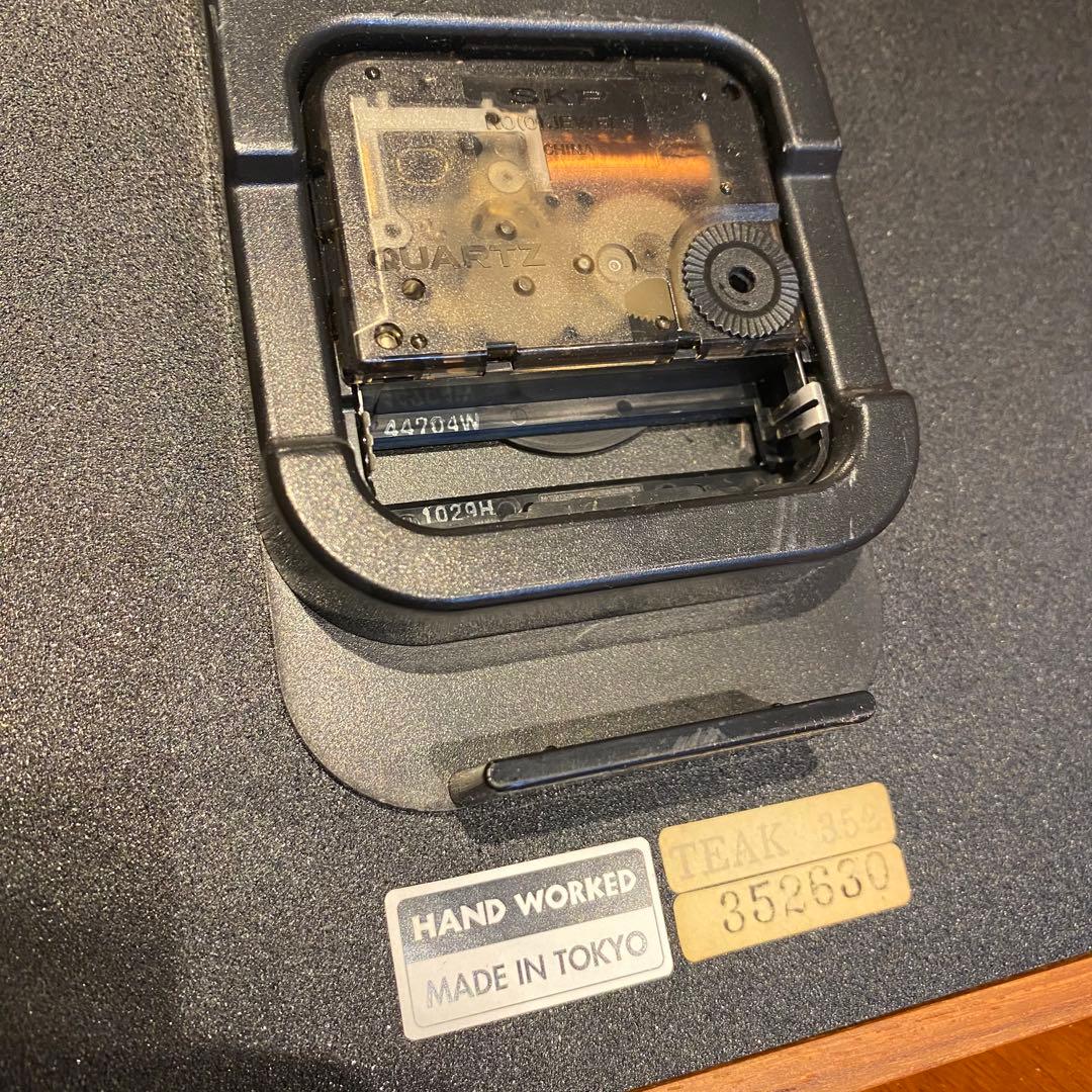 studio PEAK▼HOUR 掛時計 置時計　チーク材　無垢材