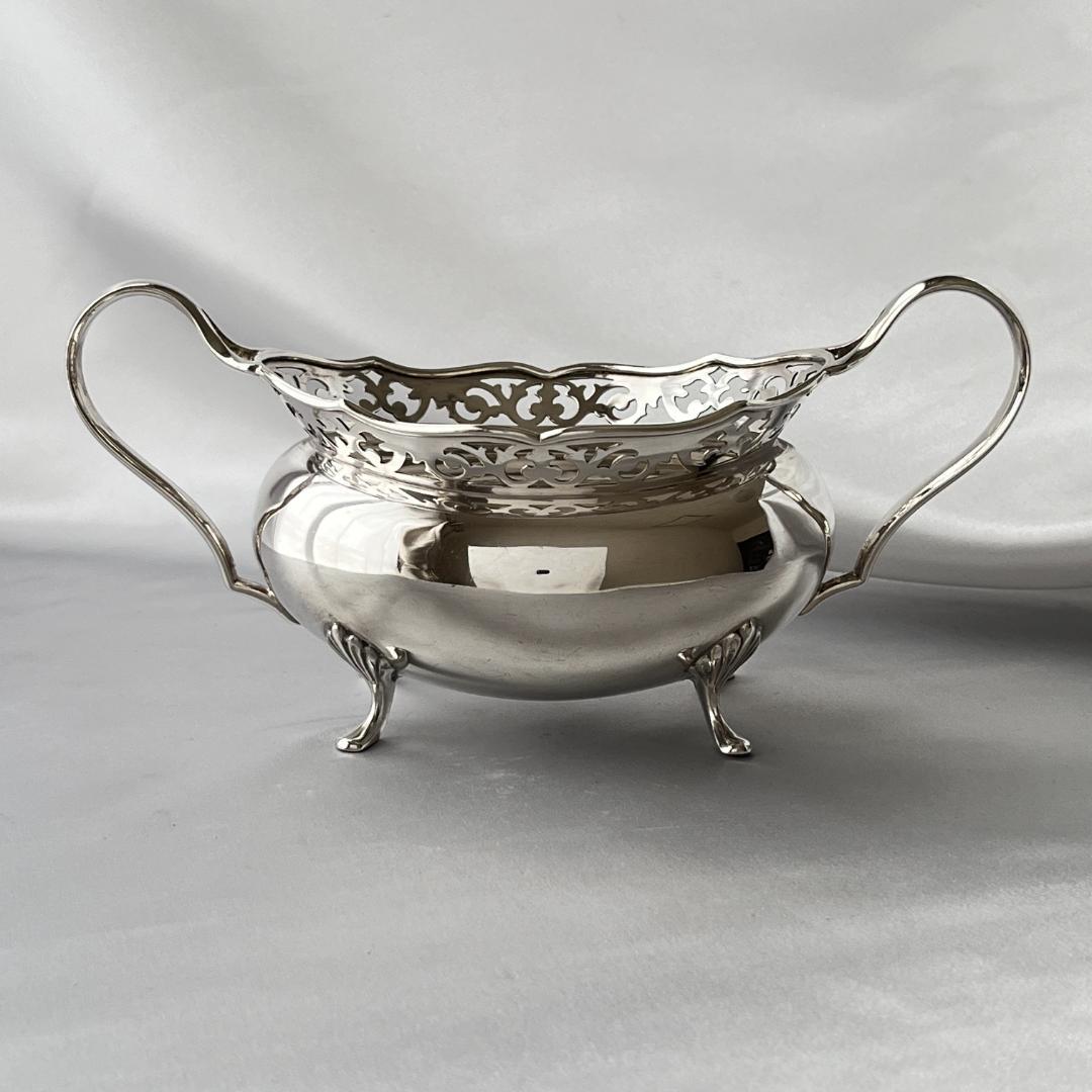 【Watson & Gillott】透かしのティーサービス 5点　トレー