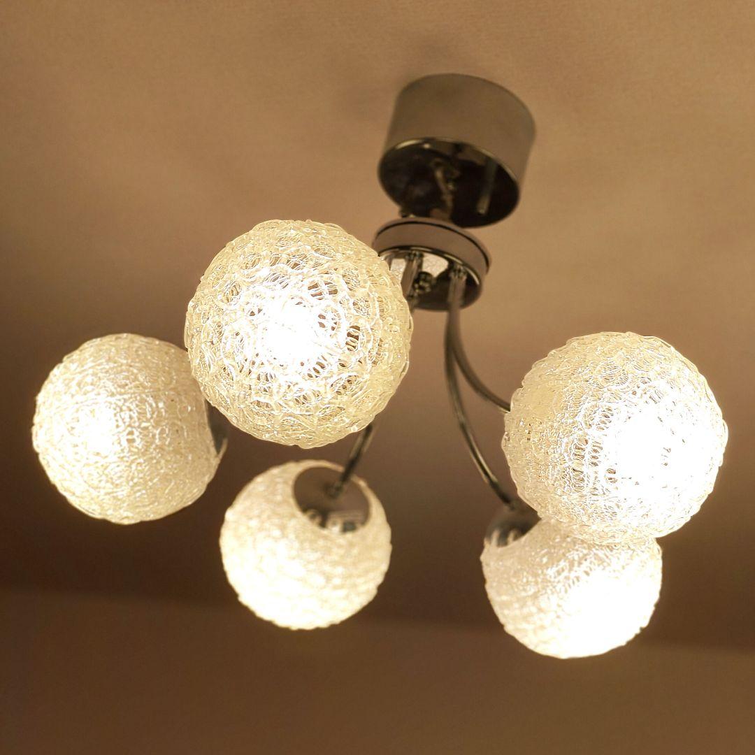 →よぽぽいさん　Francfranc アペーゴ 5灯シャンデリア 2点