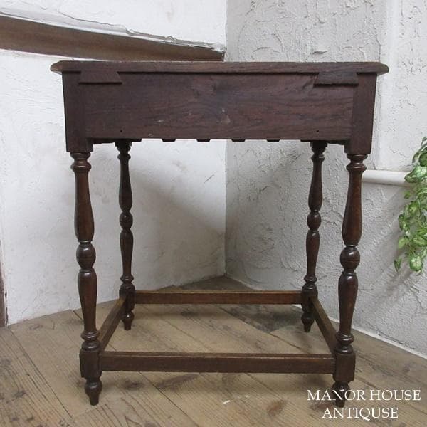 イギリス アンティーク 家具 ホールテーブル コンソール 花台 木製 6278d