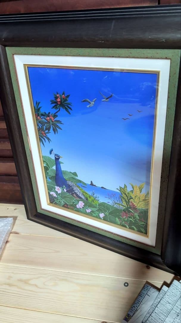 北川美子 油彩画 風の視線 6号