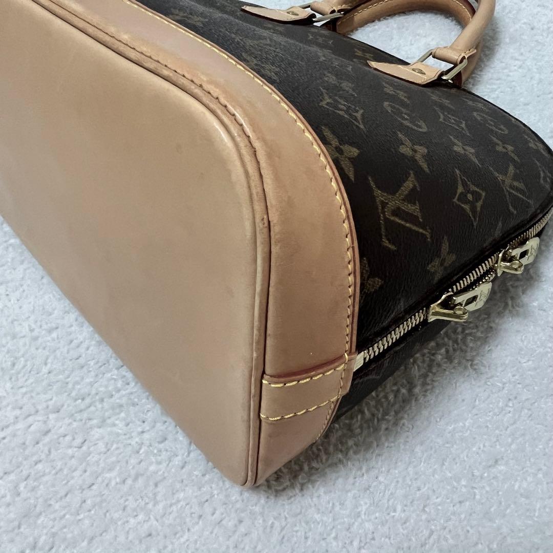 美品◆袋付き◆ルイヴィトン モノグラム アルマ ハンドバッグ ブラウン