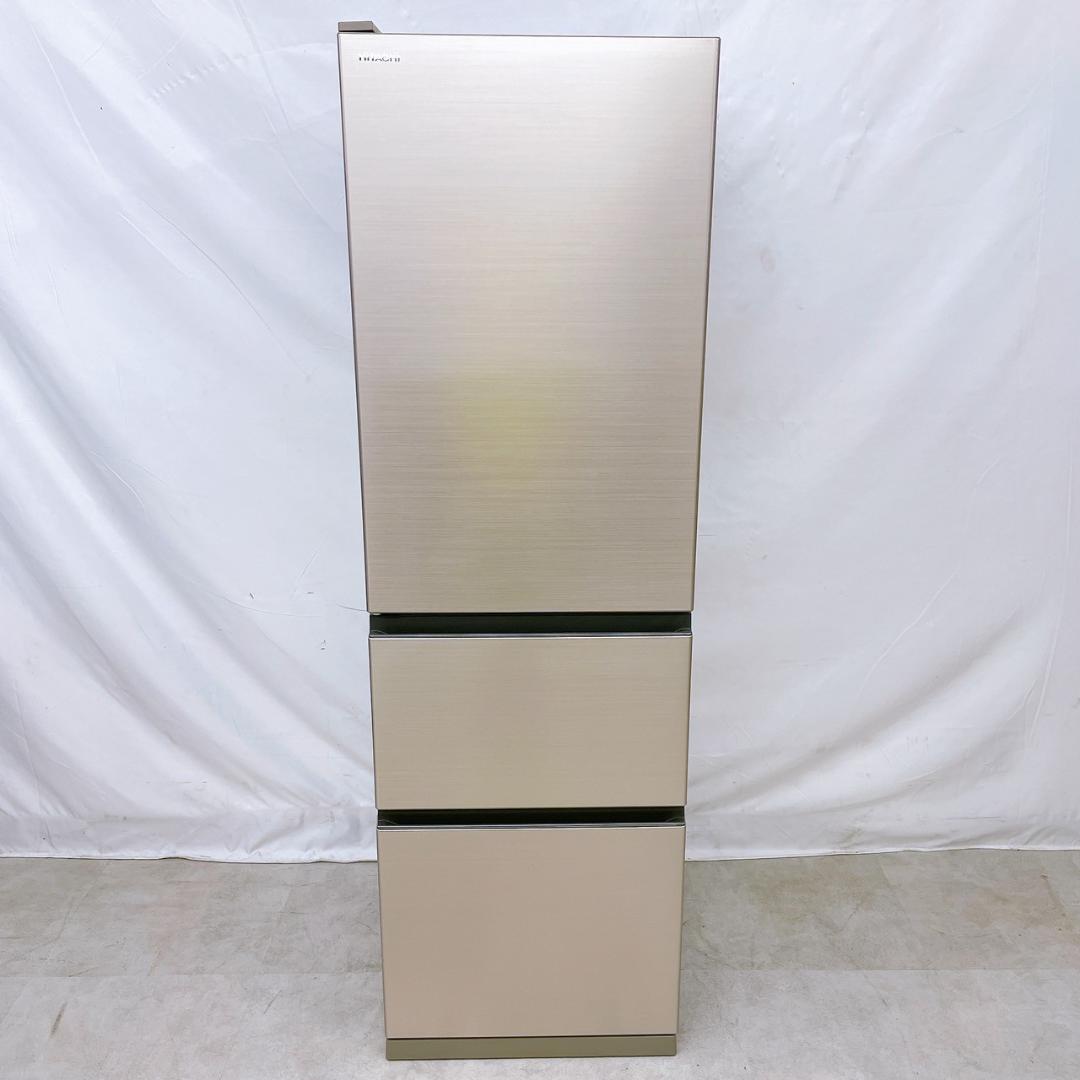 21年製 HITACHI 冷凍冷蔵庫 315L 左開き R-V32RVL