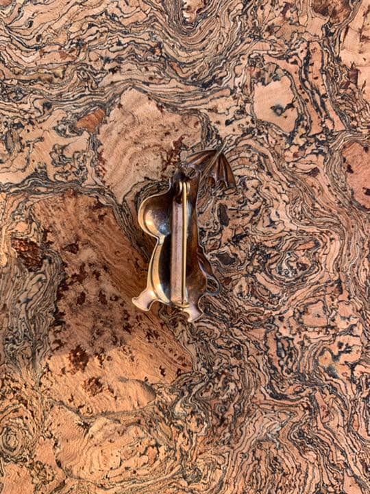 40／50年代　ムーミン　フローレン　アンティーク　ブローチ　ピン　黄銅