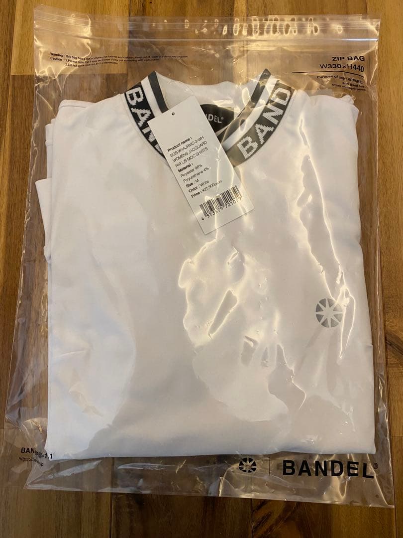 未使用品 BANDEL ハイネックシャツ ホワイト
