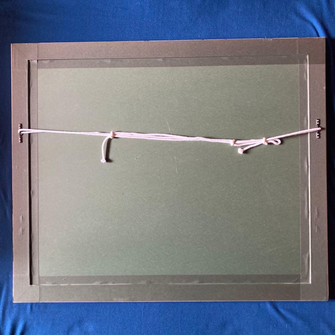 ポールギアマン「夕焼けの乗馬」リト197/200 額69×83 絵40×56cm