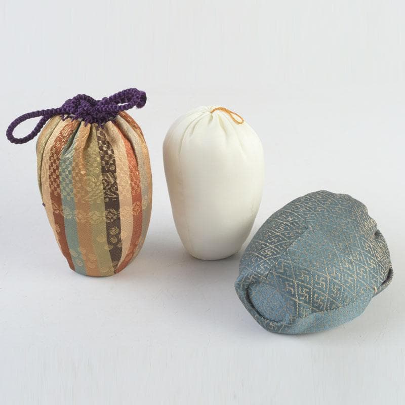 茶道具　高取焼　喜恵造　肩衝茶入　仕覆付二点付　共箱　V　9538