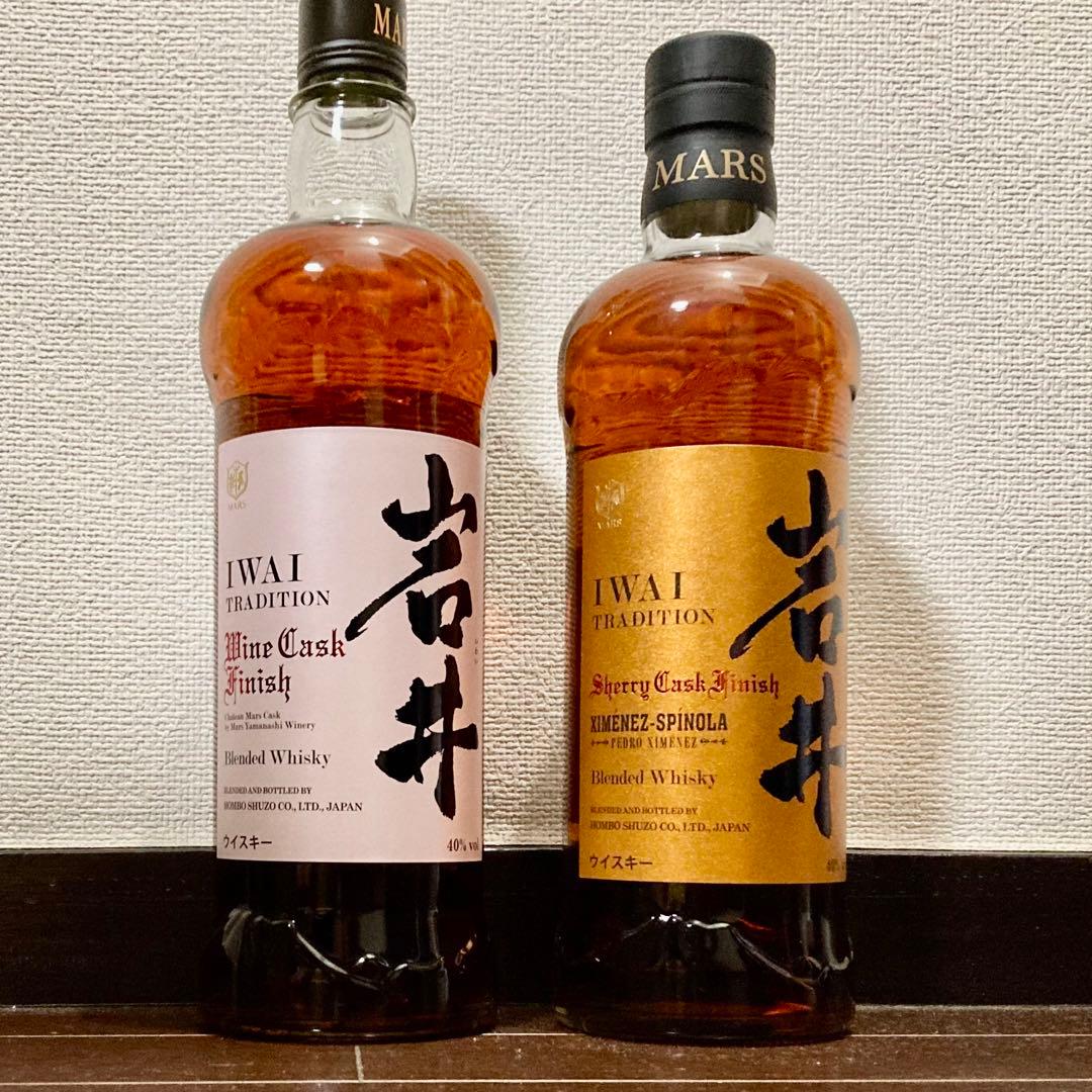 岩井（ワインカスク1本, シェリーカスク1本）マルスウイスキー 本坊酒造