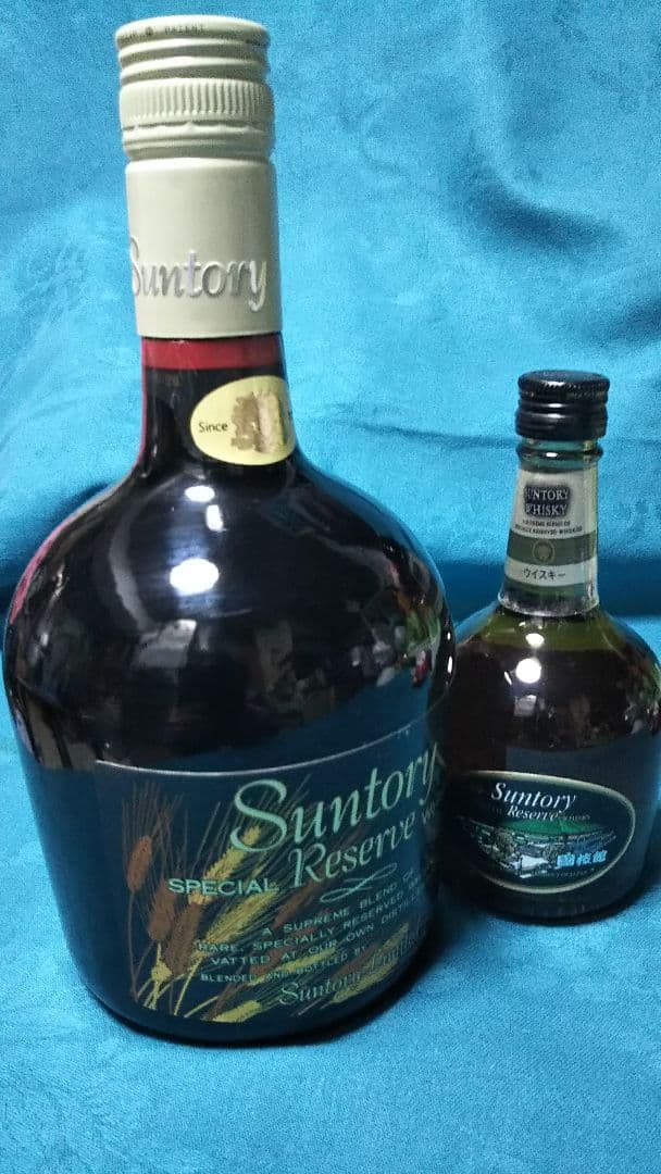 稀少レア、サントリーウイスキー、リザーブ、ラベル絵柄、国技館、琥珀麦限定セット。