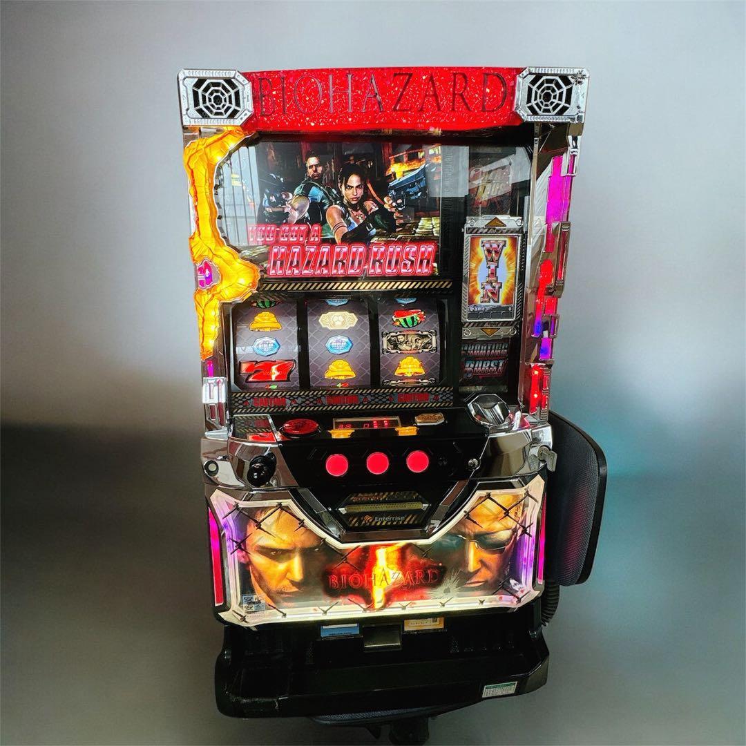 スロット　実機　バイオハザード５Ｚ　ハンタープライズ　不要機　家庭用電源