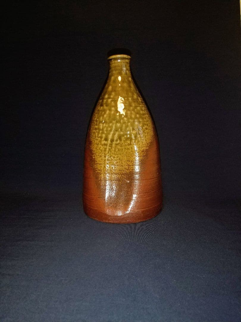 舟徳利花入 (備前)