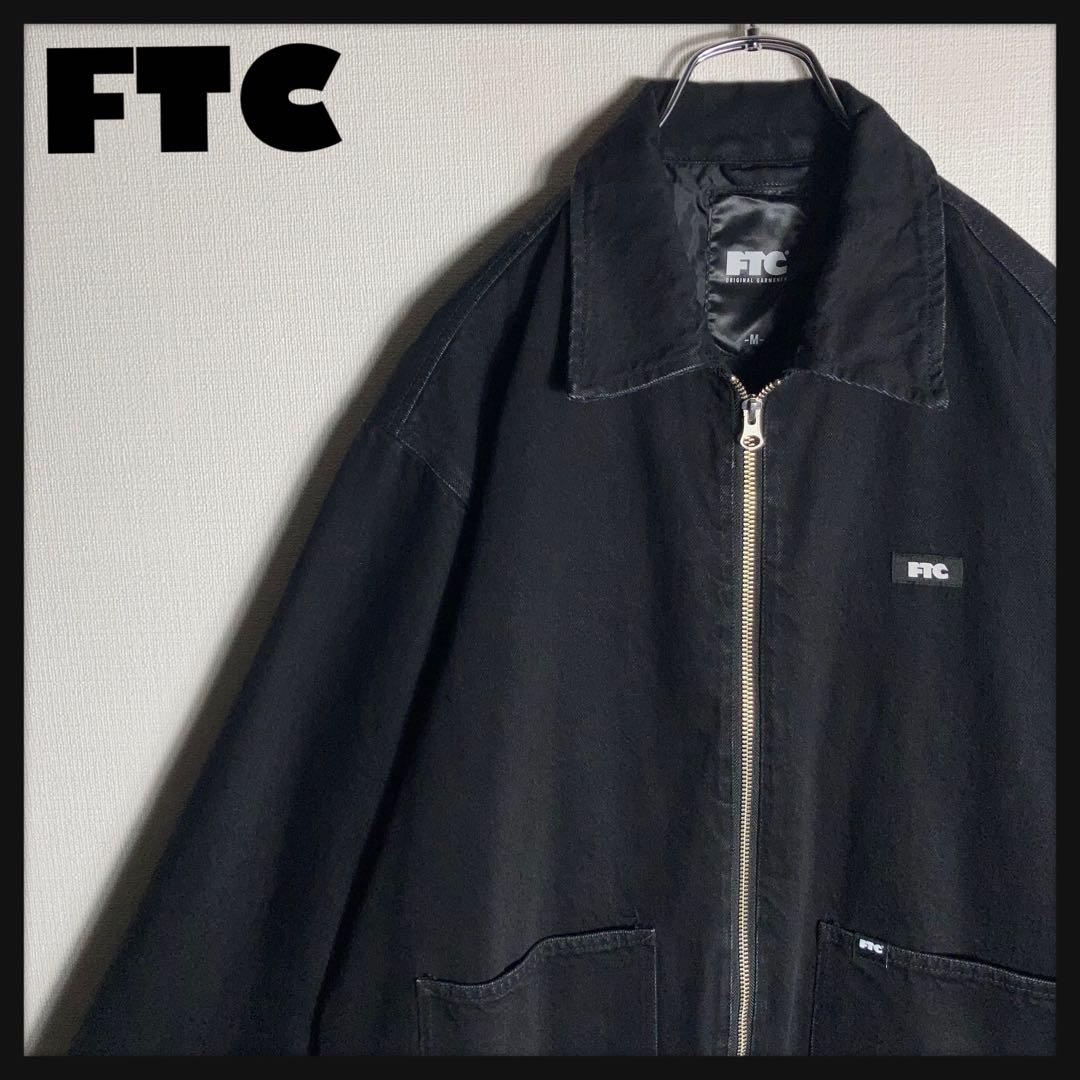 FTC‼︎ ジップブルゾン ジャケット ワンポイントロゴ 黒 M.