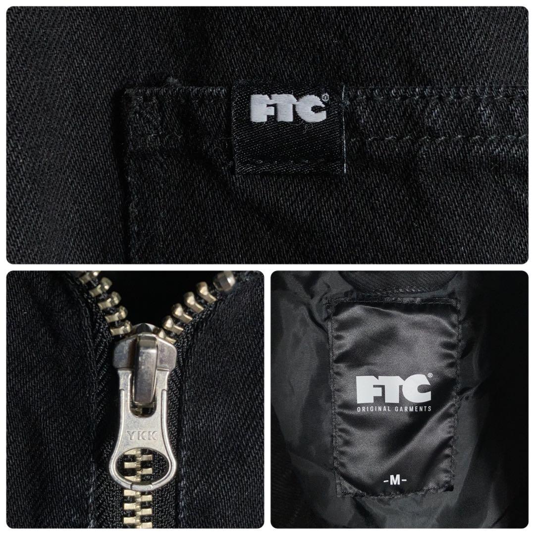 FTC‼︎ ジップブルゾン ジャケット ワンポイントロゴ 黒 M.