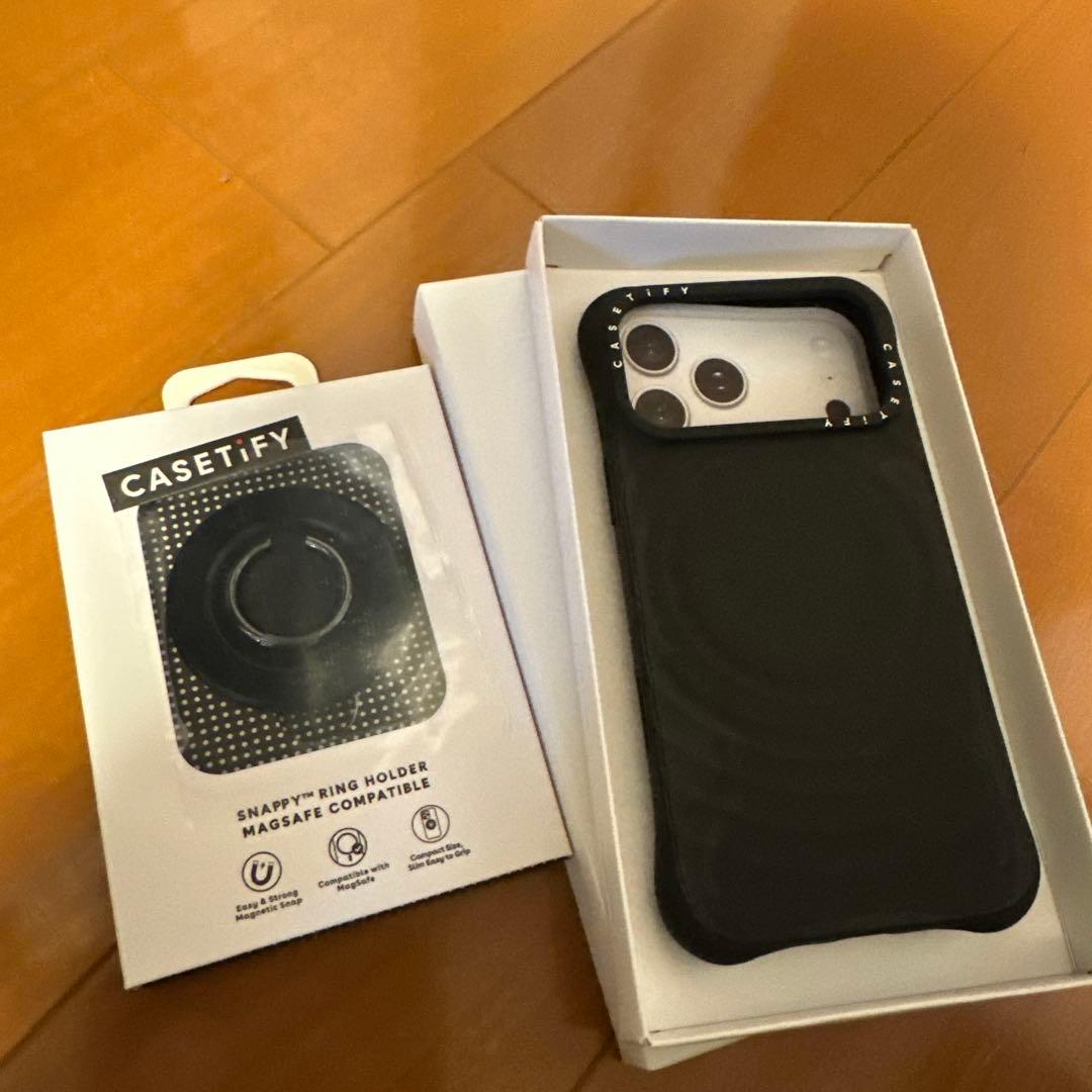 R*A様 CASETiFY Snappy Ring Holder ブラック